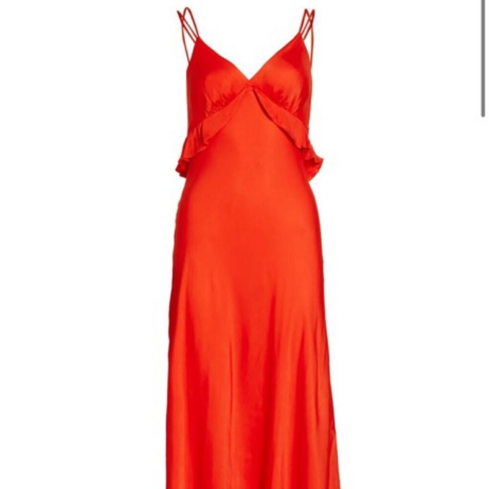 Farm Rio Red Spaghetti Strap Dress - Size XL